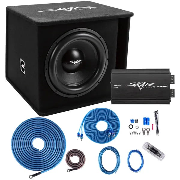 Single 15" 1,200 Watt SDR Series Complete Subwoofer Package with Vented Enclosure and Amplifier