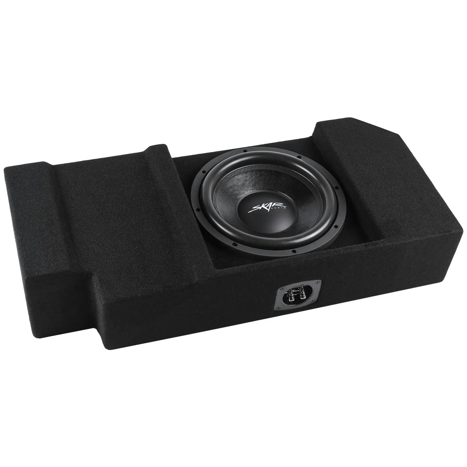 Featured Product Photo for Single 12" 800W Max Power Loaded Ported Subwoofer Enclosure Compatible with 2019-2024 Chevy Silverado & GMC Sierra Crew Cab Trucks