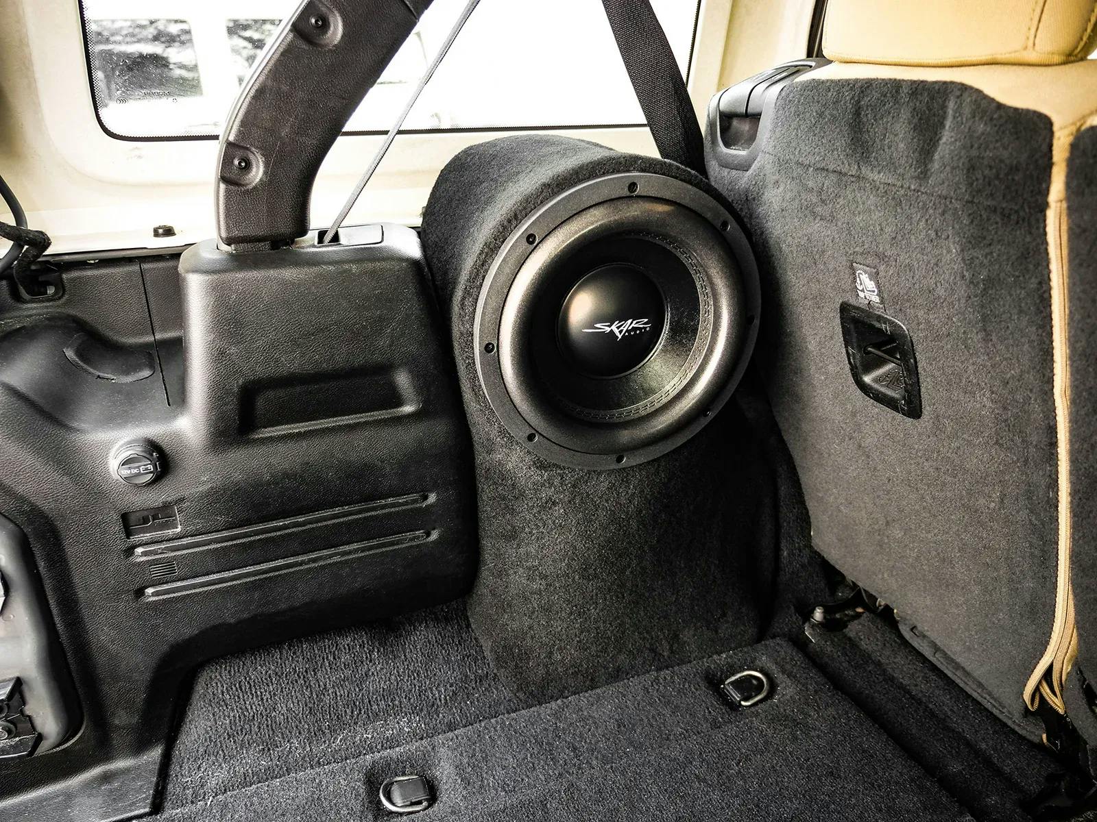Featured Product Photo 10 for 2018-2024 Jeep Wrangler JL 4-Door Compatible Single 10" Sealed Subwoofer Enclosure (Driver Side)
