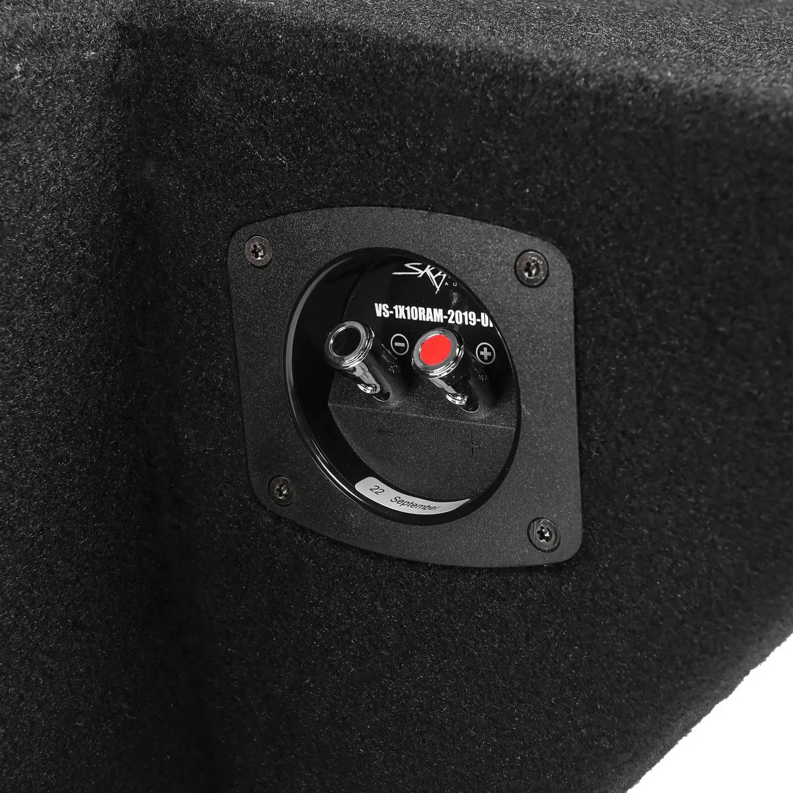 Featured Product Photo 6 for 2019-2024 Ram 1500 (5th Gen) Crew Cab Compatible Single 10" Ported Subwoofer Enclosure