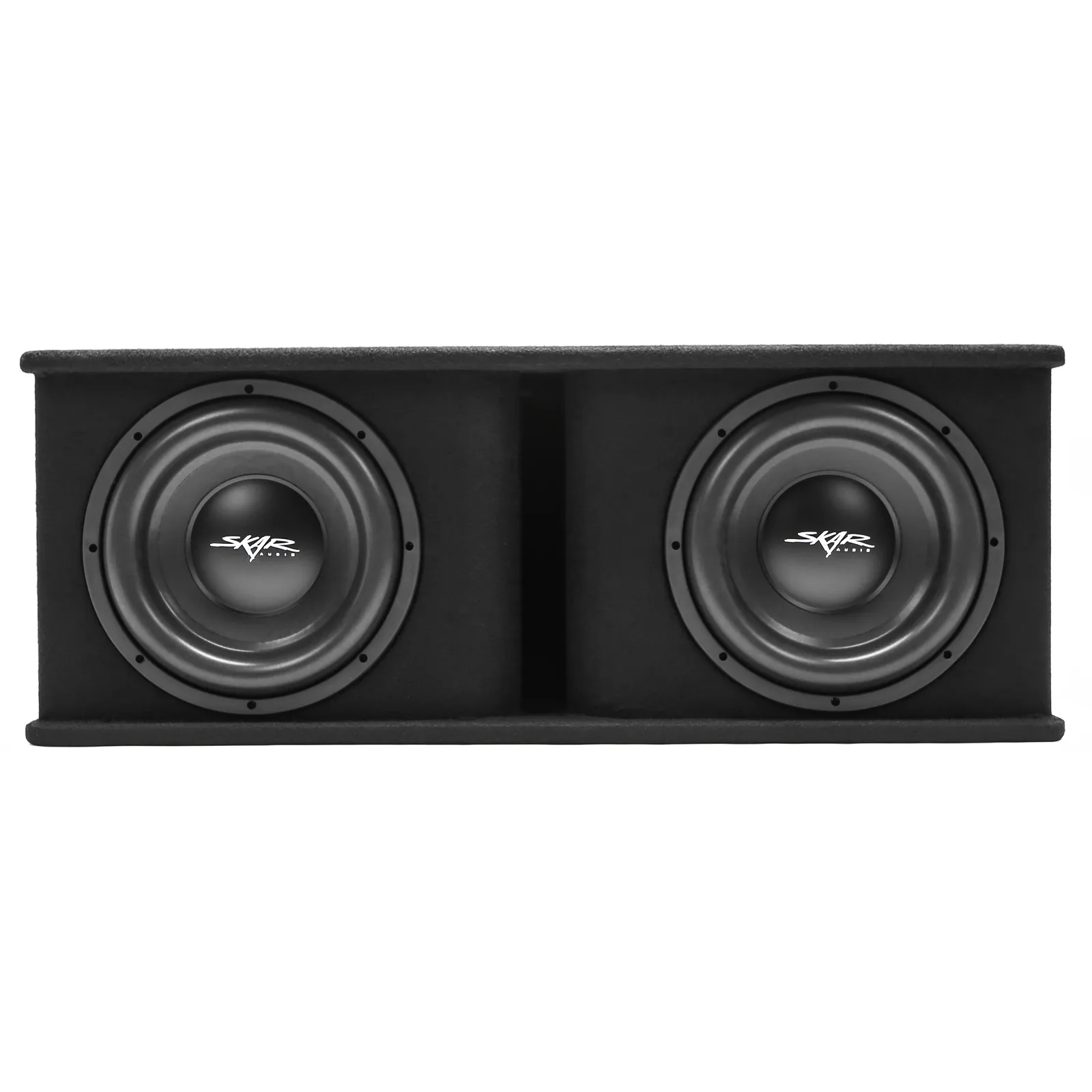 Featured Product Photo 1 for SDR-2X12D4 | Dual 12" 2,400 Watt SDR Series Loaded Vented Subwoofer Enclosure