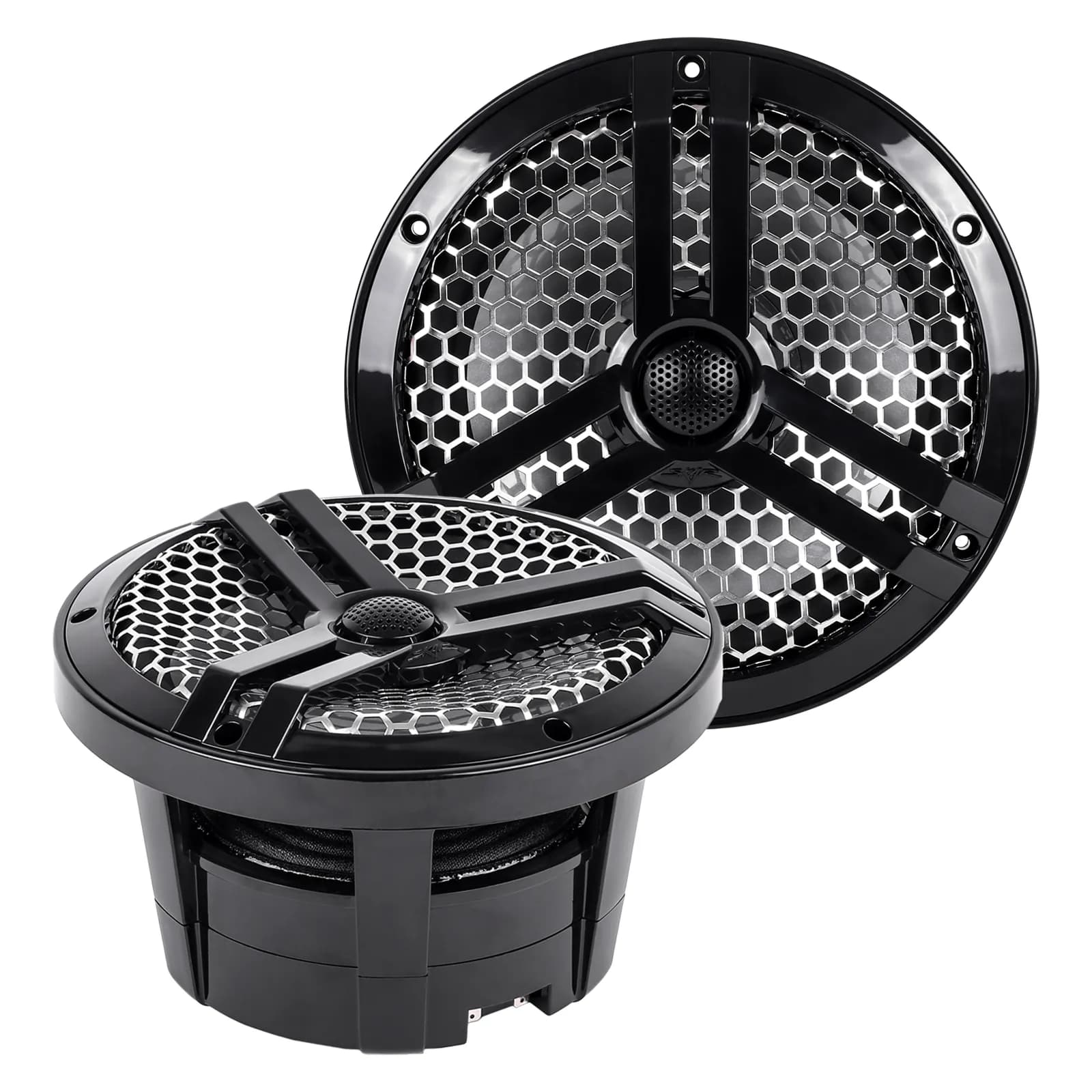 Featured Product Photo for SK8MB | Marine 8" Full Range 2-Way 500 Watt Speakers - Black (Pair)