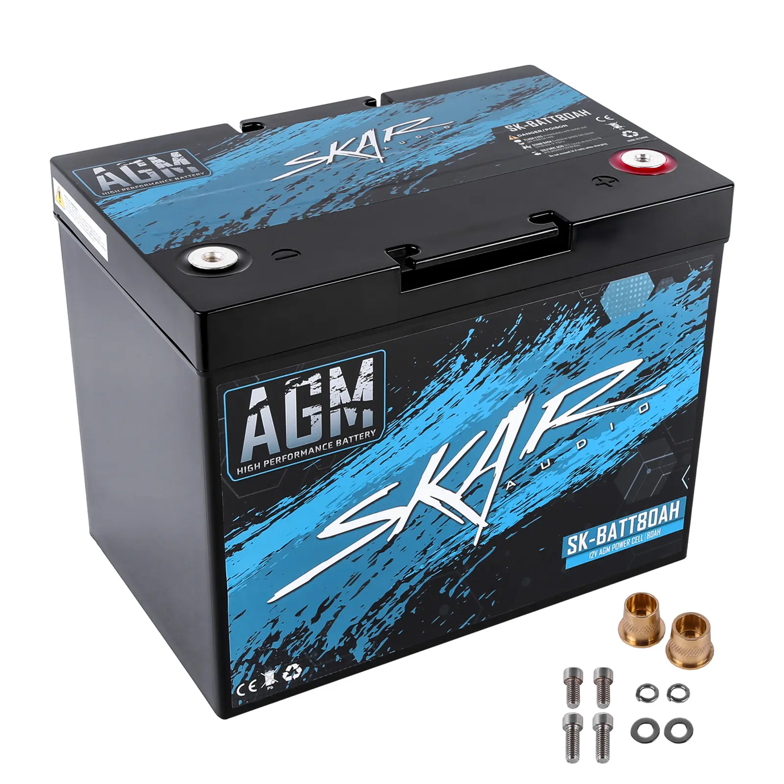 SK-BATT80AH, 12V 80Ah AGM High Performance Car Audio Battery