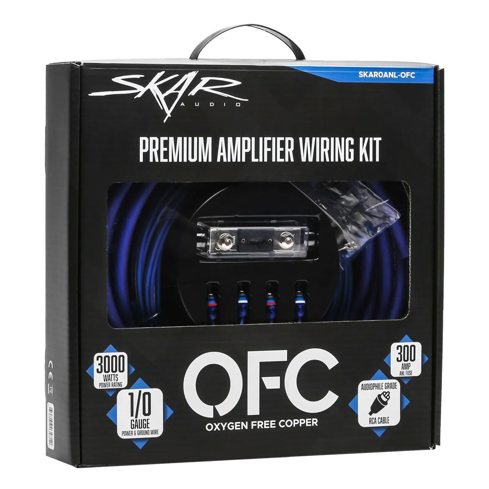 SKAR0ANL-OFC | 1/0 Gauge - 3,000 Watt OFC Amplifier Wiring Kit #3