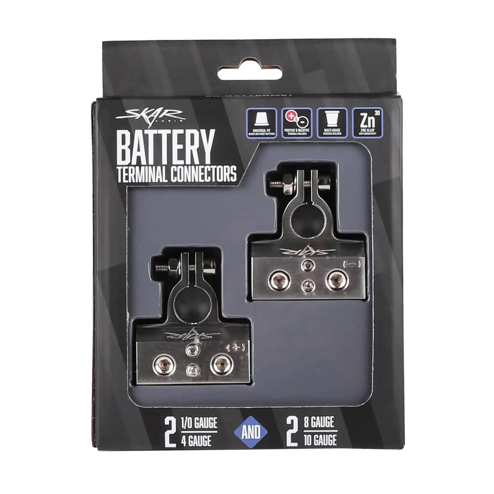 SK-BATTERMS1 | x2 0/4 Gauge and x2 8/10 Gauge (+/-) Top Post Heavy Duty Positive and Negative Battery Terminals #7