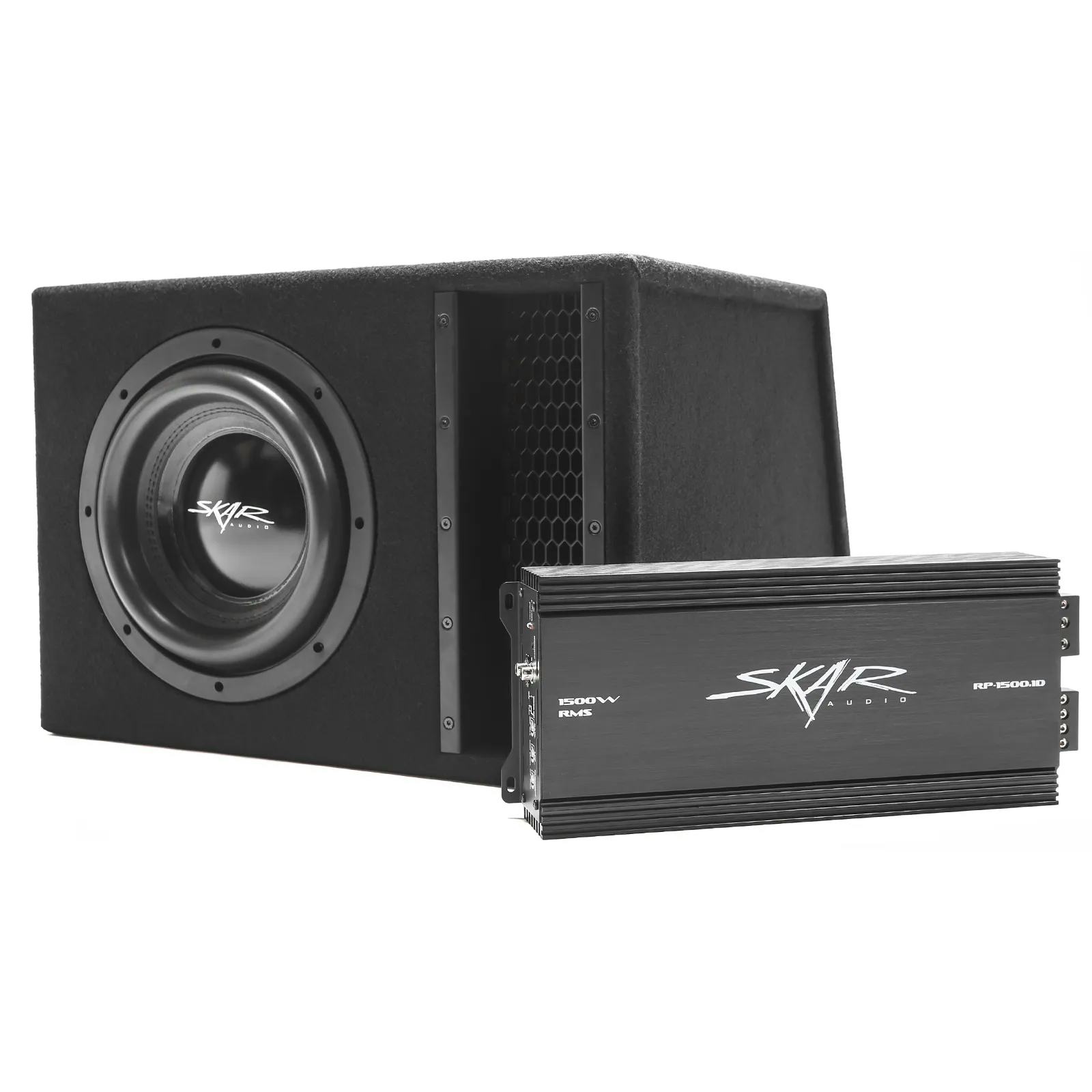 Single 10" 2,000 Watt EVL Series Complete Subwoofer Package with Vented Enclosure and Amplifier #2