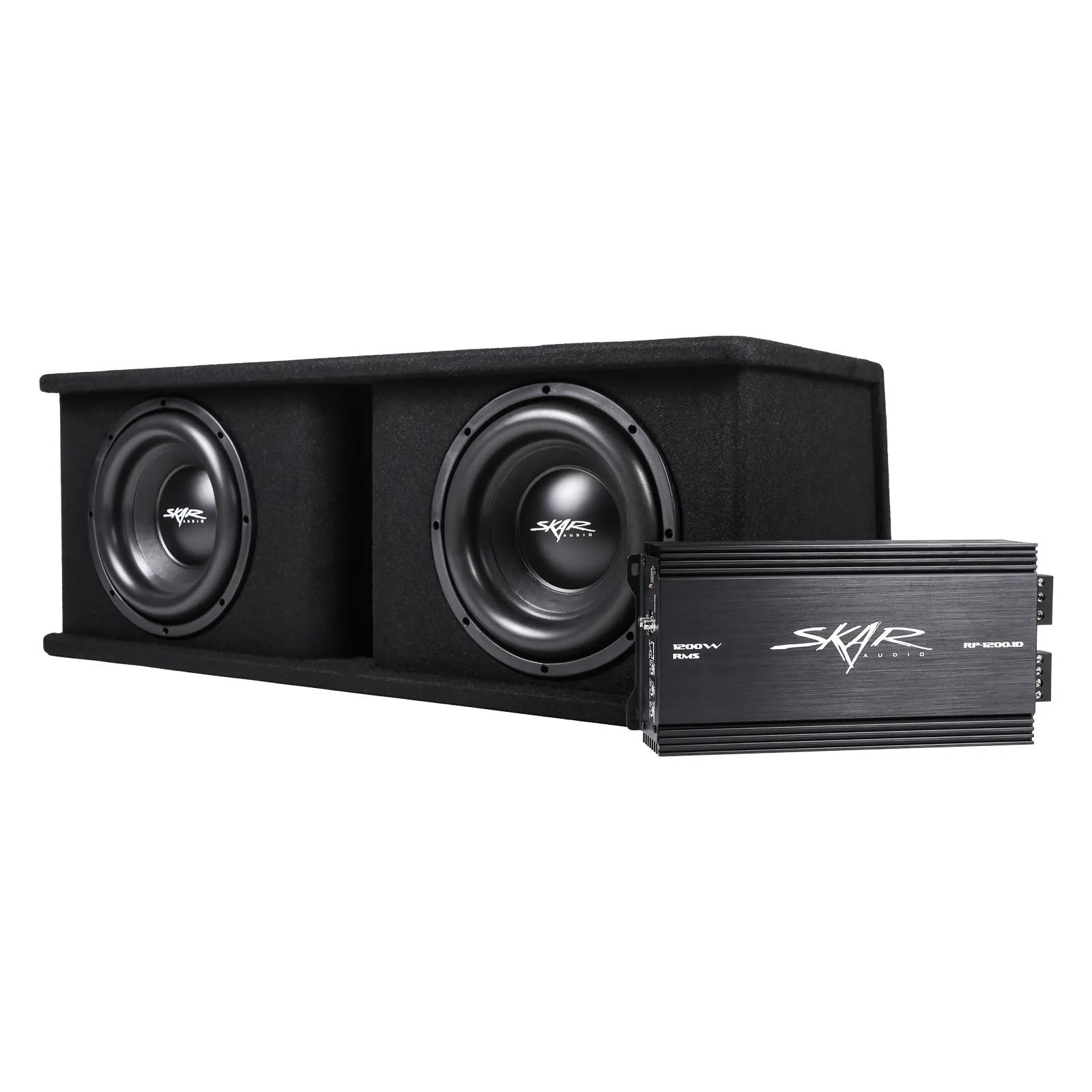 Dual 10" 2,400 Watt SDR Series Complete Subwoofer Package with Vented Enclosure and Amplifier #2