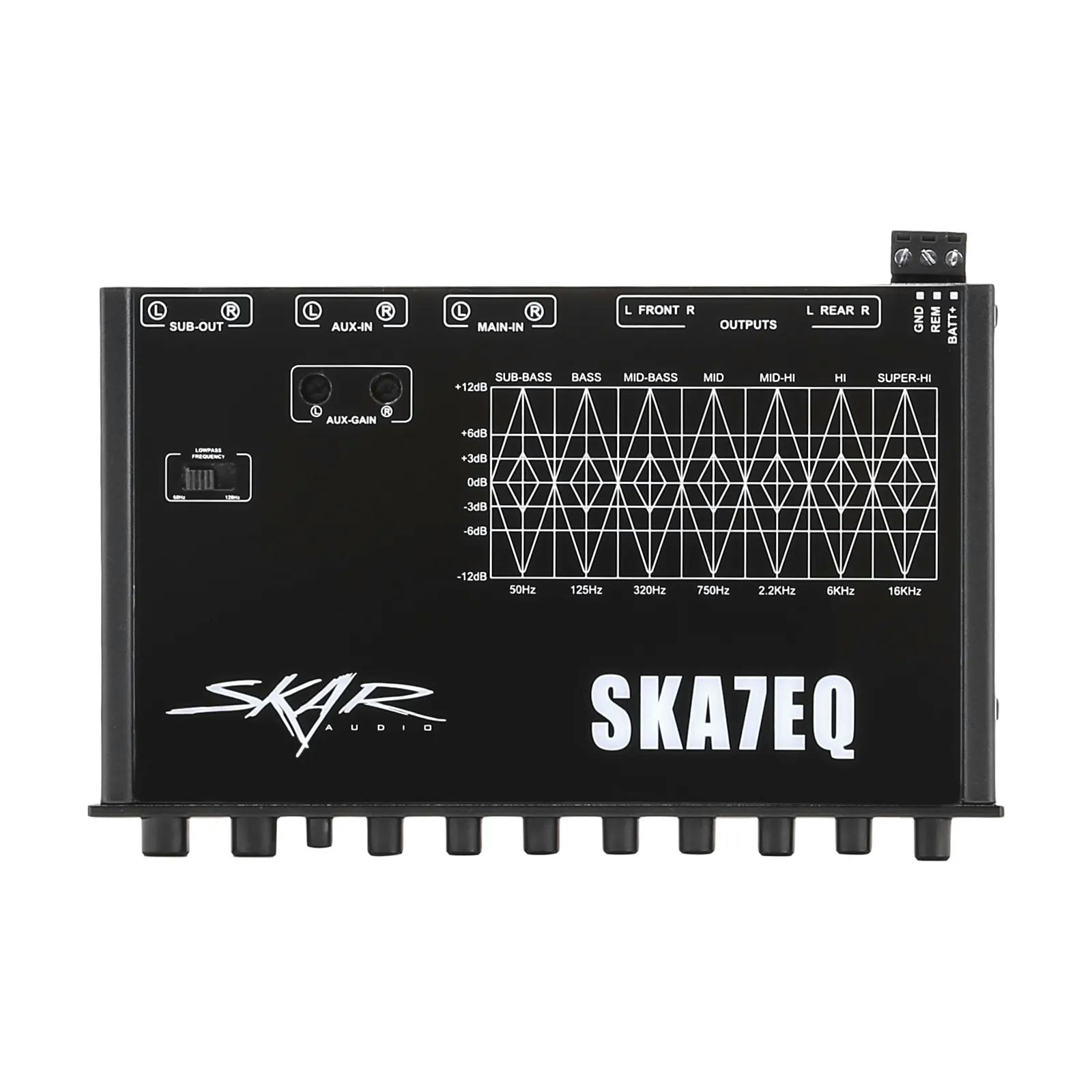 SKA7EQ | 7 Band 1/2 DIN Car Audio Pre-Amp Graphic Equalizer #2