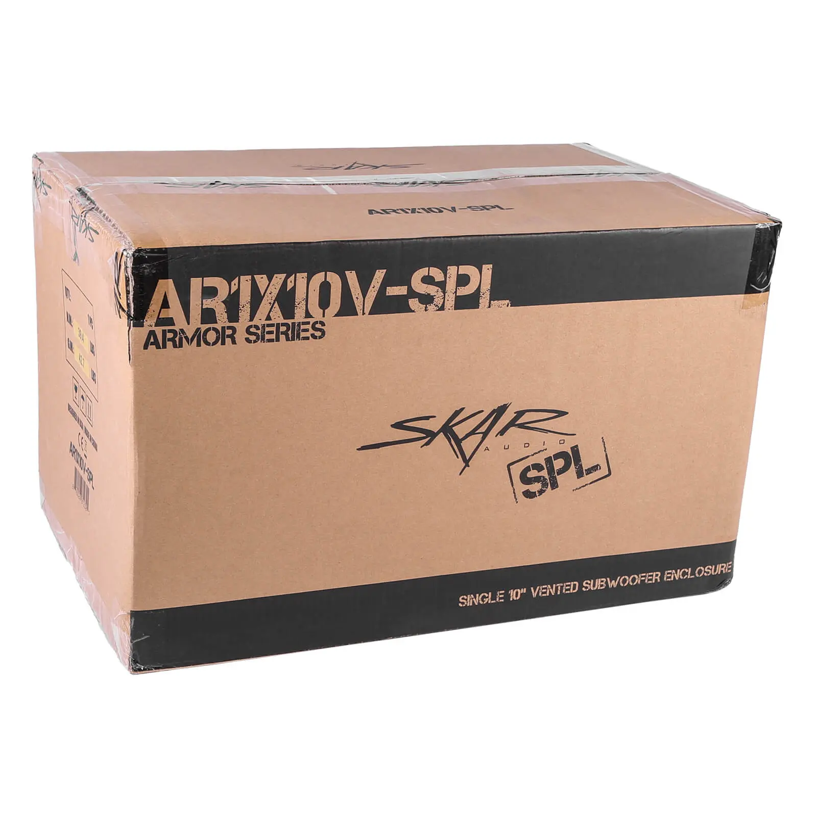 Single 10" 'SPL Series' Armor Coated Ported Subwoofer Enclosure #9