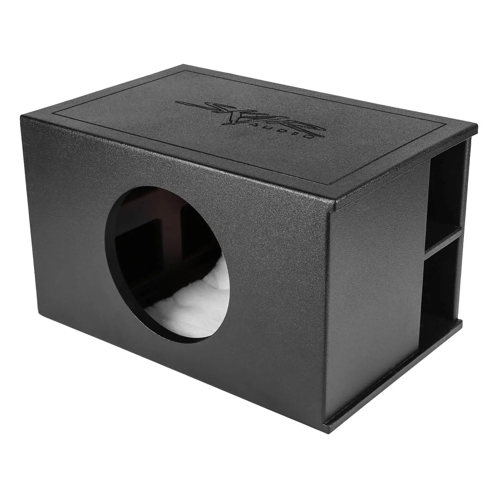 Single 12" 'SPL Series' Armor Coated Ported Subwoofer Enclosure #1