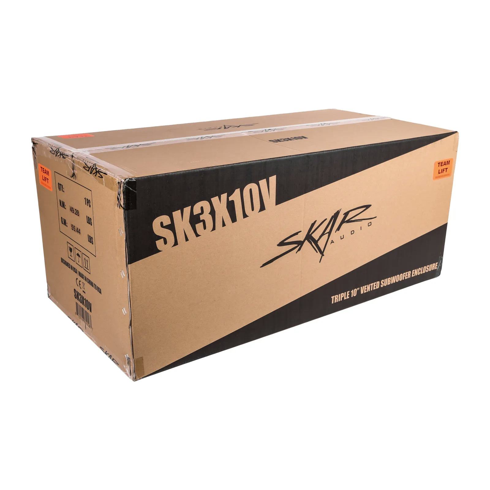 SK3X10V | Triple 10" Ported Universal Fit Subwoofer Box #9