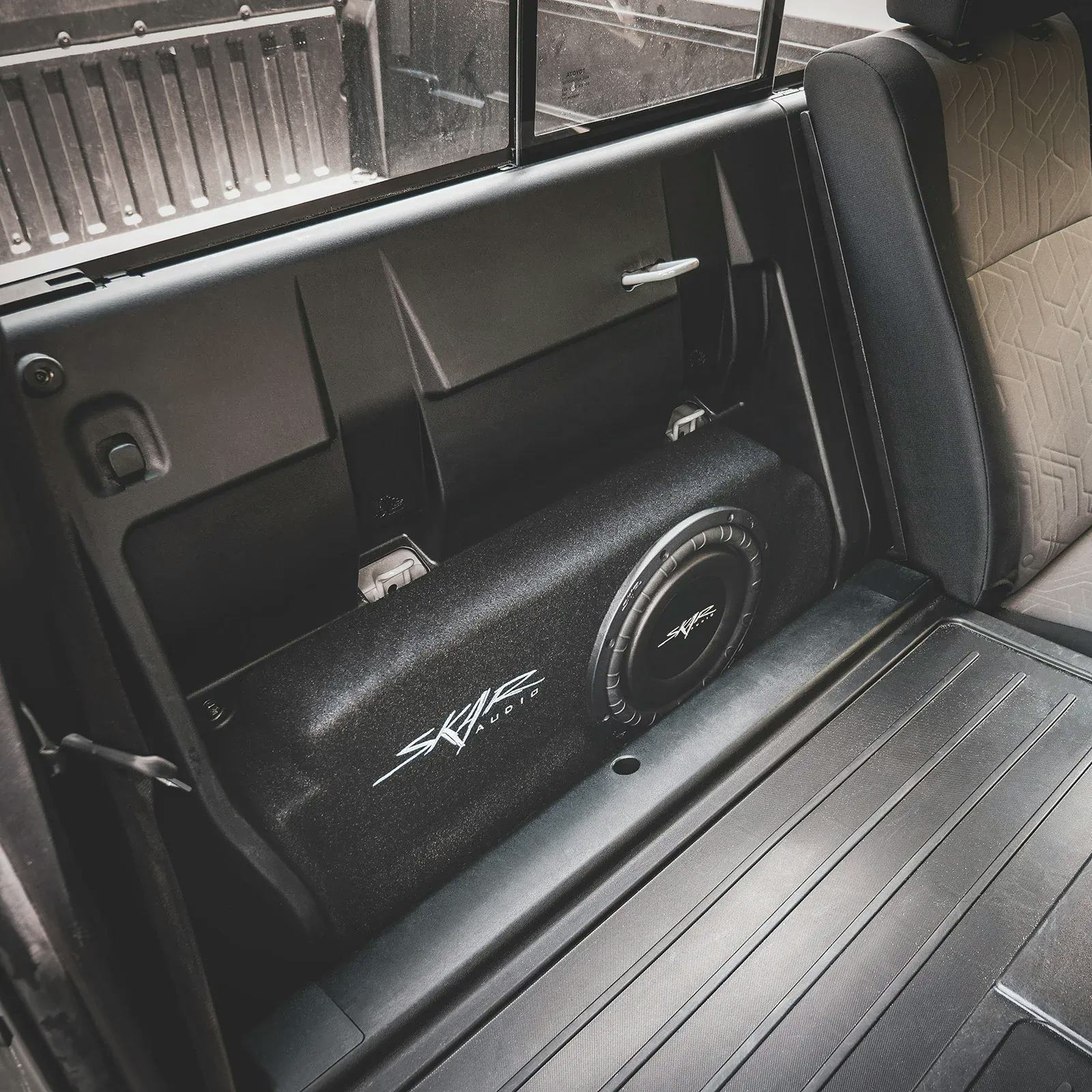 2016-Up Toyota Tacoma Double Cab Compatible Single 10" Sealed Subwoofer Enclosure #12