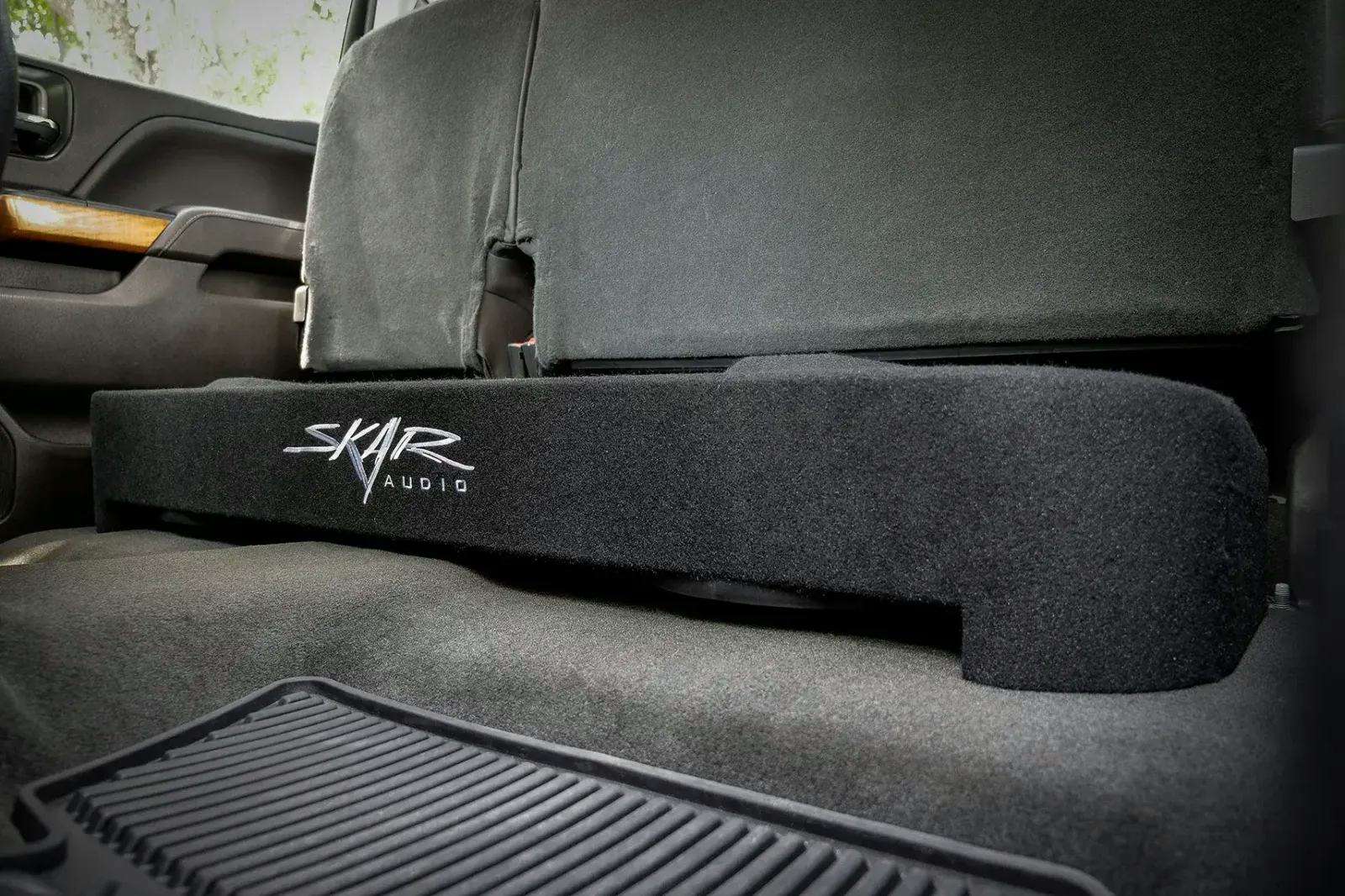 2014-2018 Chevy Silverado & GMC Sierra Crew Cab Compatible Dual 10" Subwoofer Enclosure #13