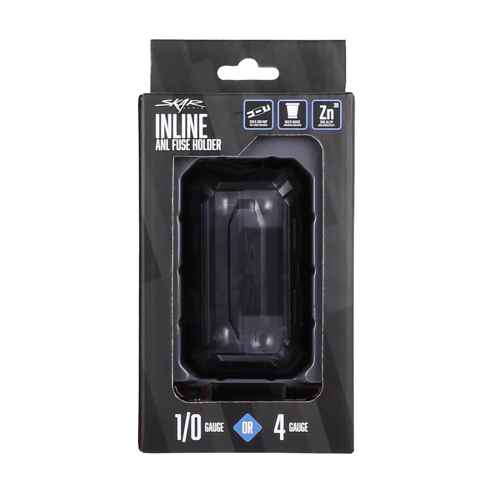 SK-FUSE-BLK-PROANL | 1/0 or 4 Gauge Pro Series Inline ANL Fuse Holder #8