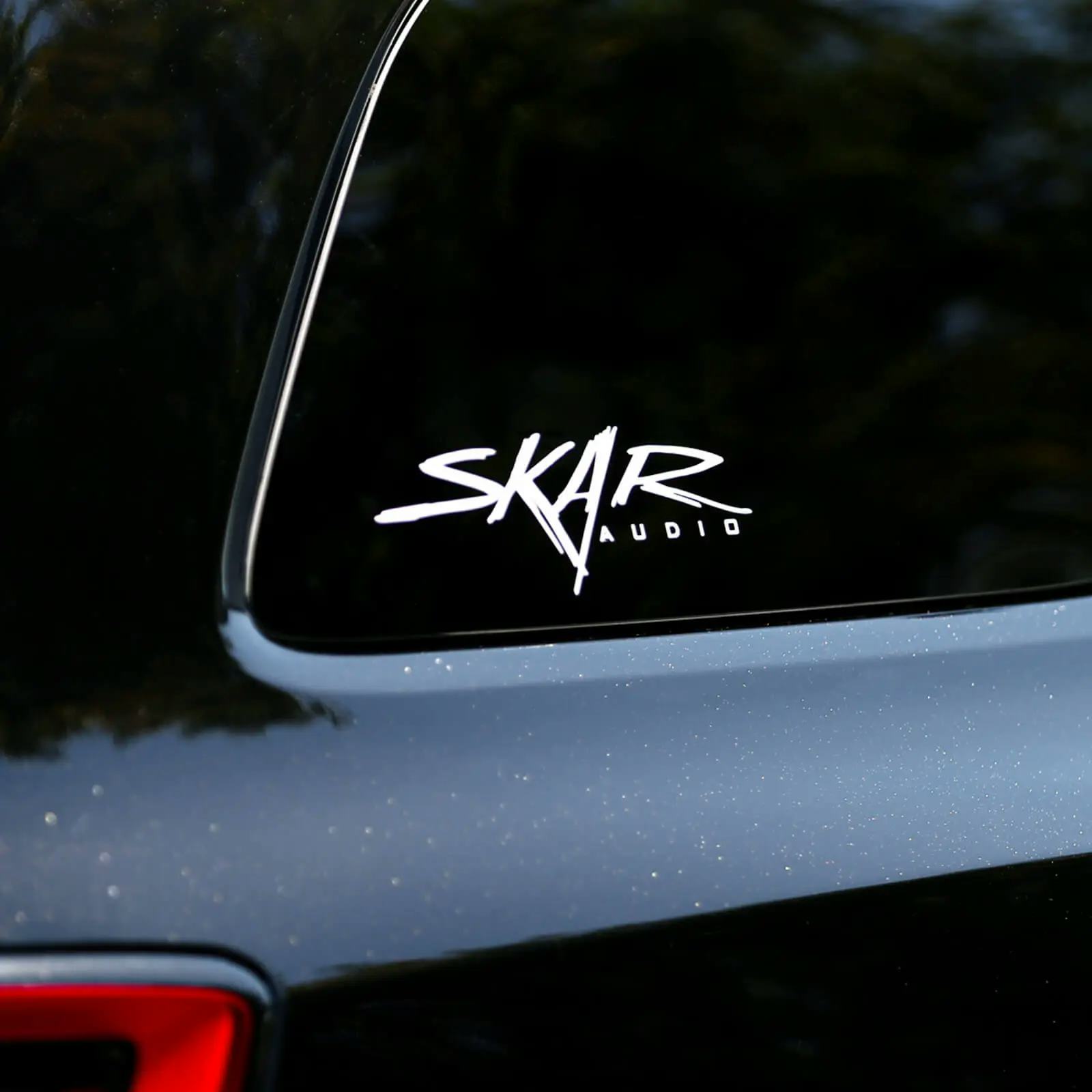 SK-DECAL-SM | 9" x 3" Small Skar Audio Logo Decal #1