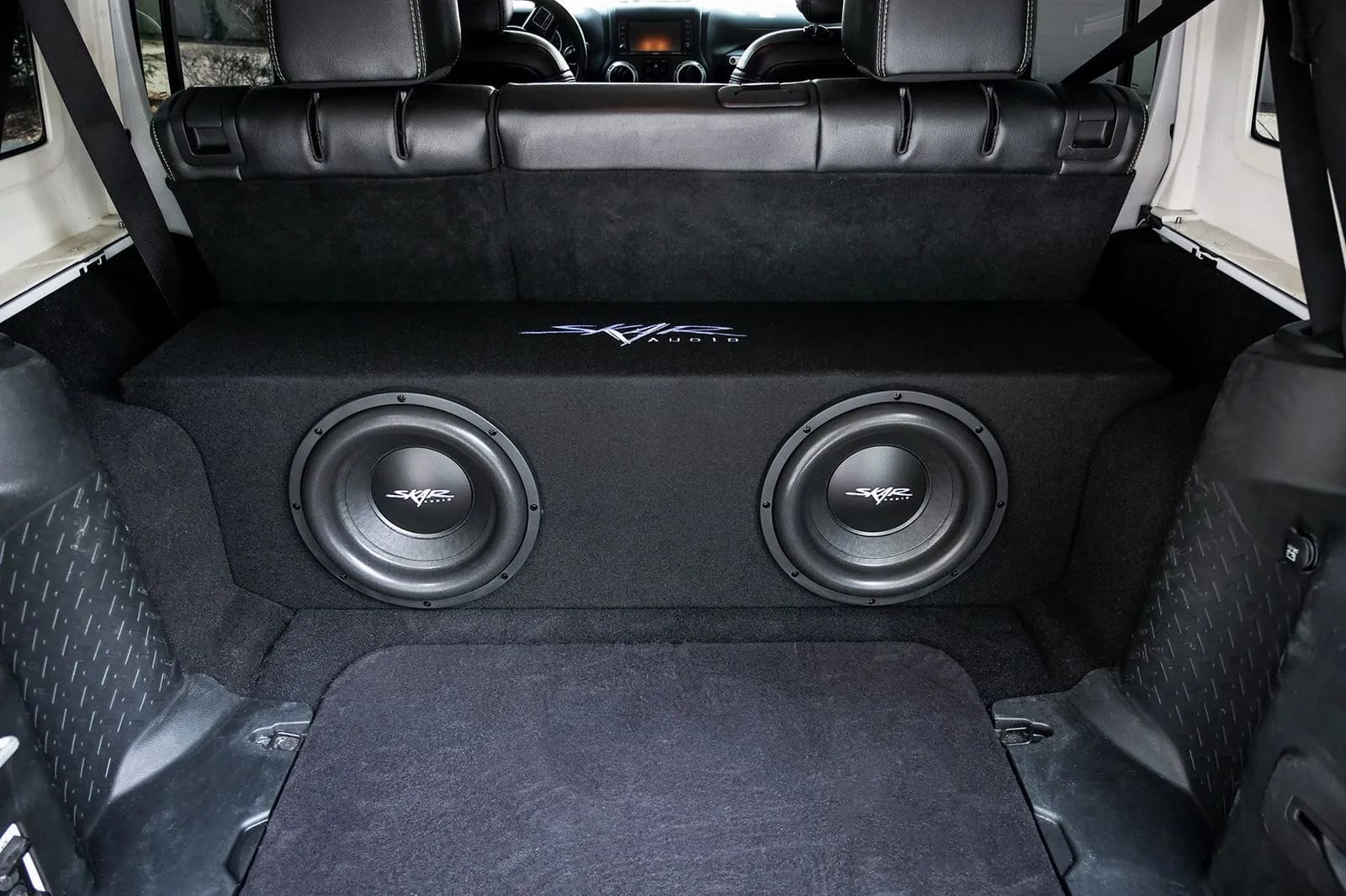 Dual 12" 2,400W Max Power Loaded Subwoofer Enclosure Compatible with 2007-2018 Jeep Wrangler Unlimited (JK) 4-Door Vehicles #12