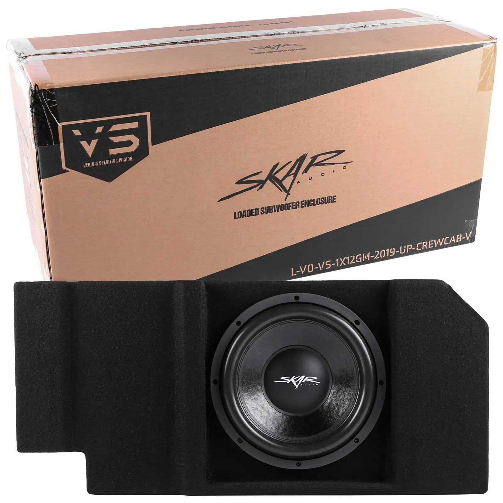 Single 12" 800W Max Power Loaded Ported Subwoofer Enclosure Compatible with 2019-2024 Chevy Silverado & GMC Sierra Crew Cab Trucks #8