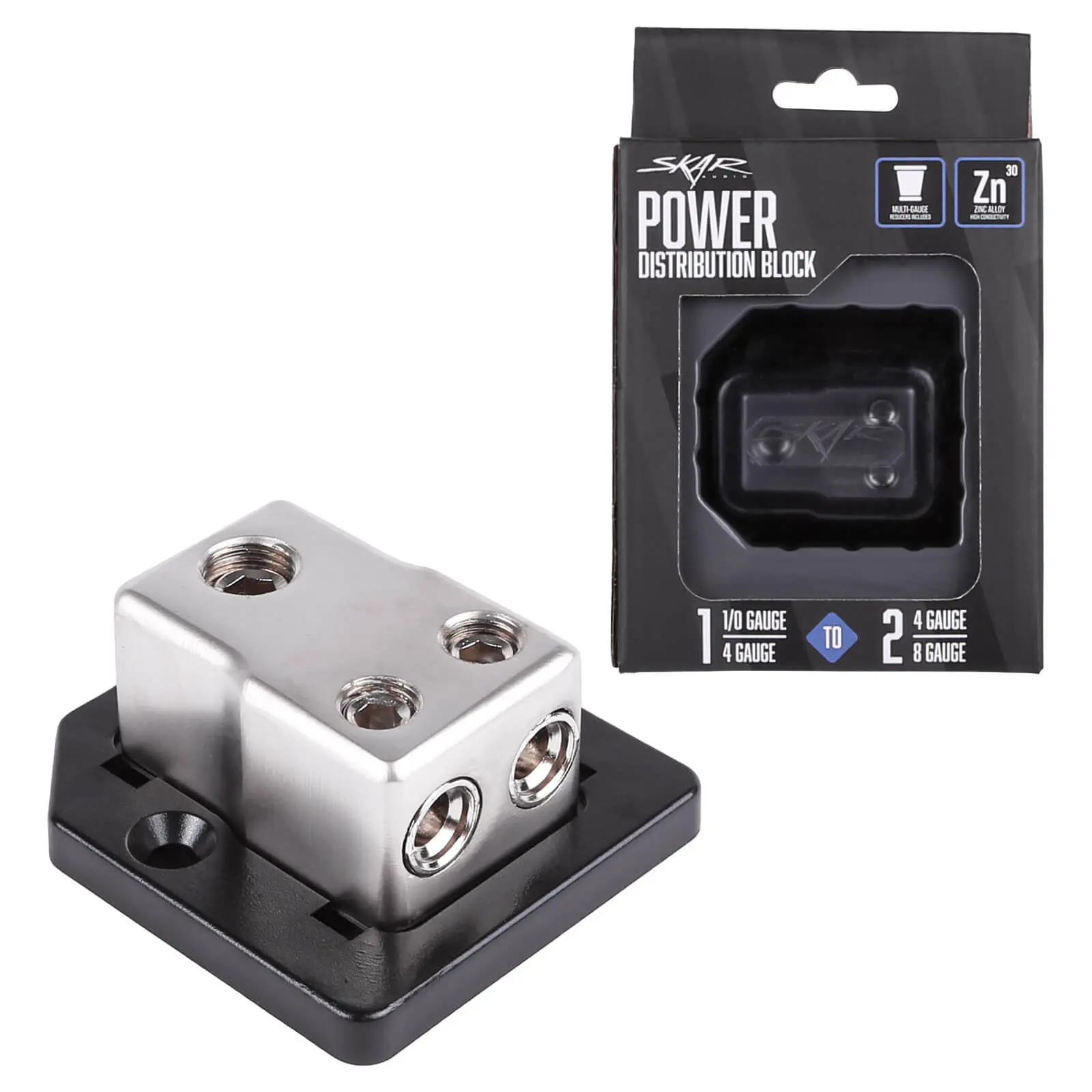 SK-DIST-BLK1 | Single 0/4 Gauge to Dual 4/8 Gauge Power Distribution Block #7