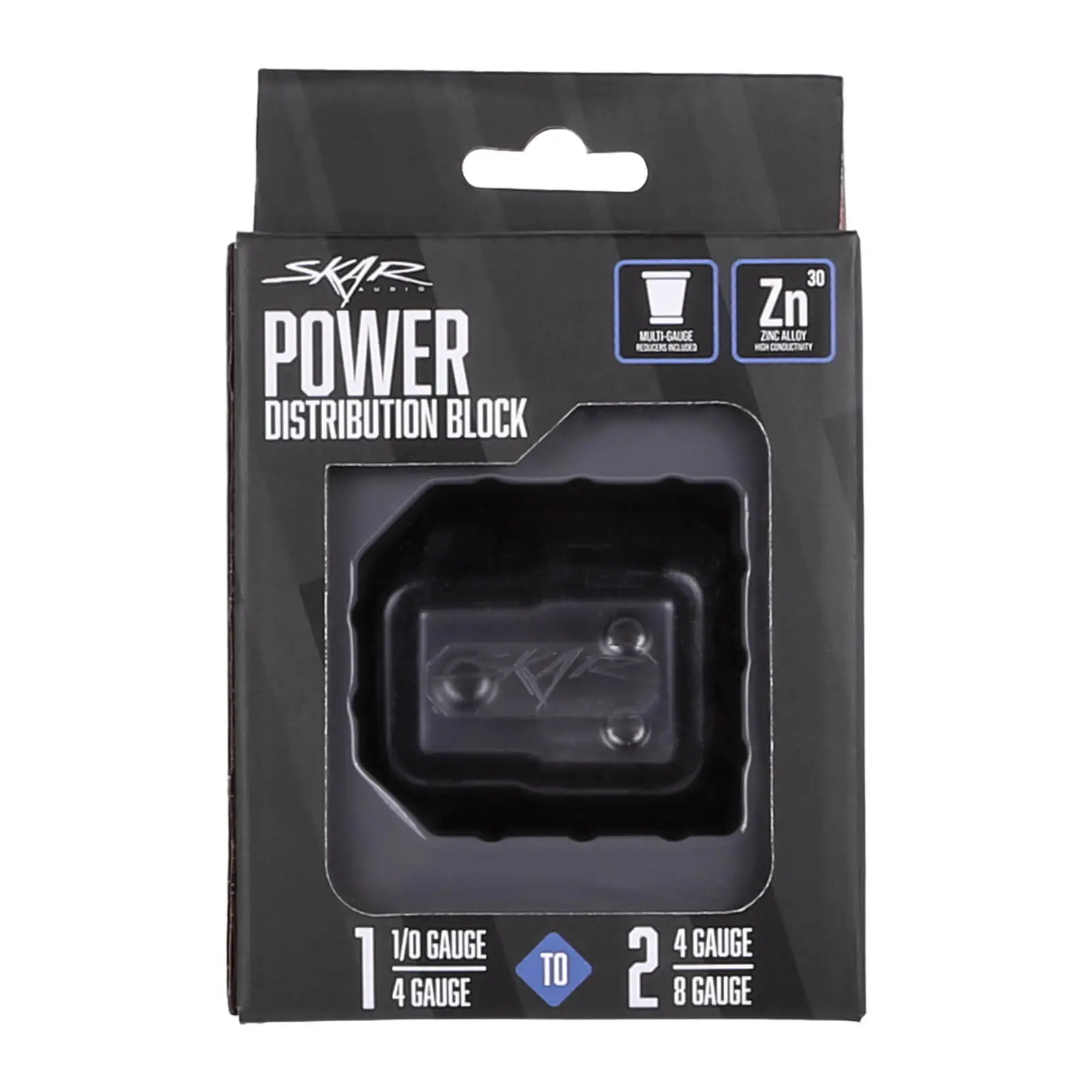 SK-DIST-BLK1 | Single 0/4 Gauge to Dual 4/8 Gauge Power Distribution Block #8