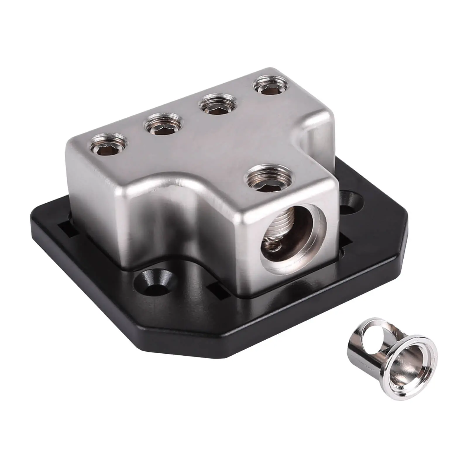 SK-DIST-BLK2 | Single 0/4 Gauge to Quad 4/8 Gauge Power Distribution Block #4