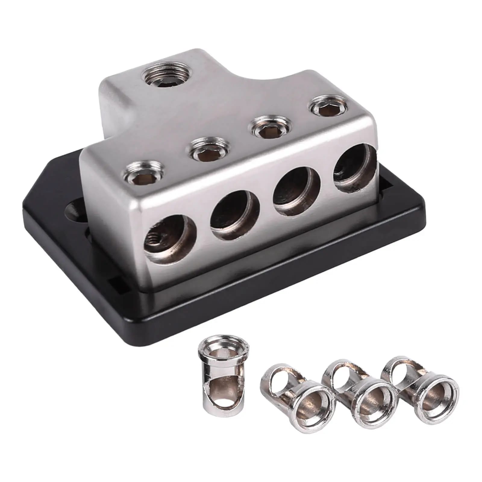 SK-DIST-BLK2 | Single 0/4 Gauge to Quad 4/8 Gauge Power Distribution Block #6