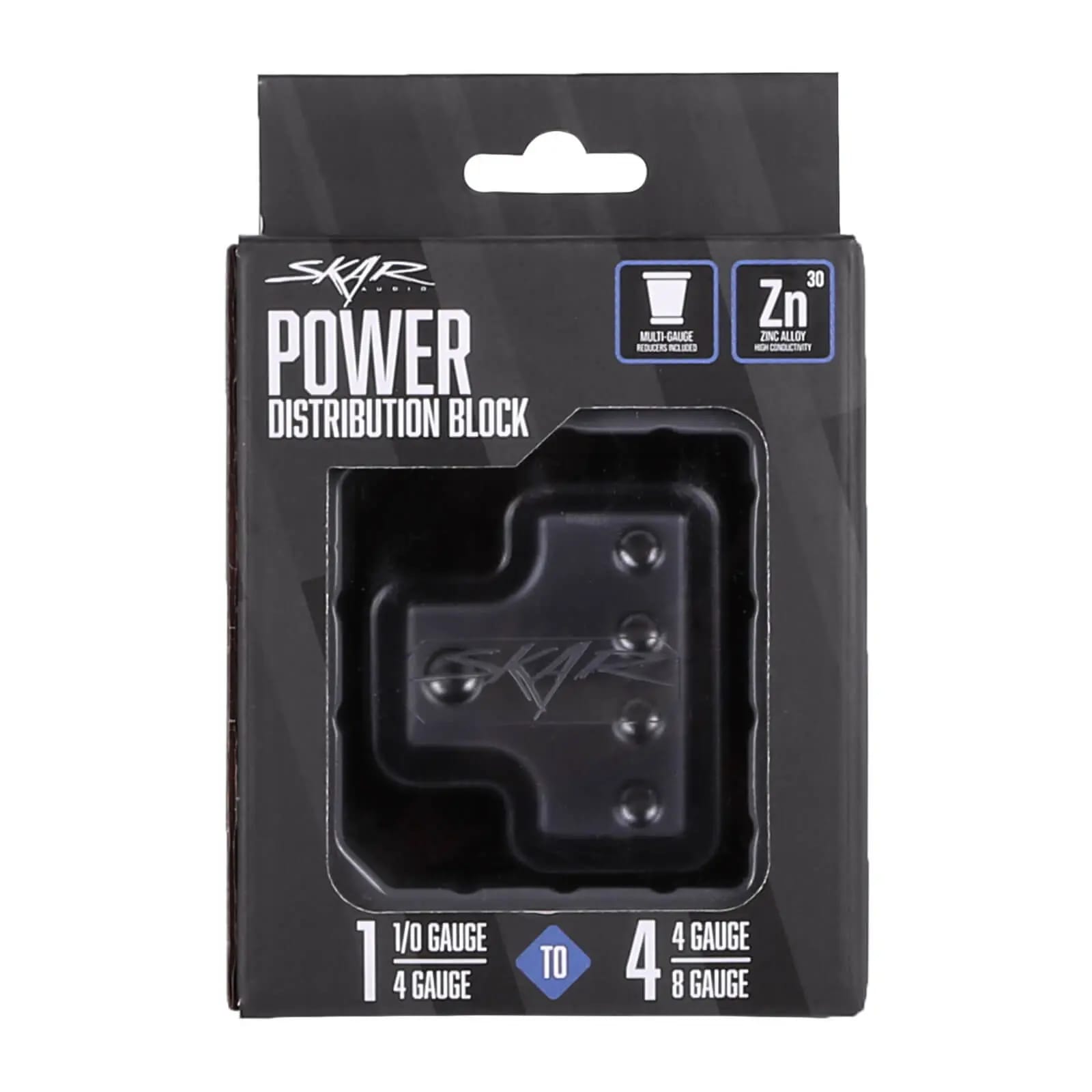 SK-DIST-BLK2 | Single 0/4 Gauge to Quad 4/8 Gauge Power Distribution Block #8