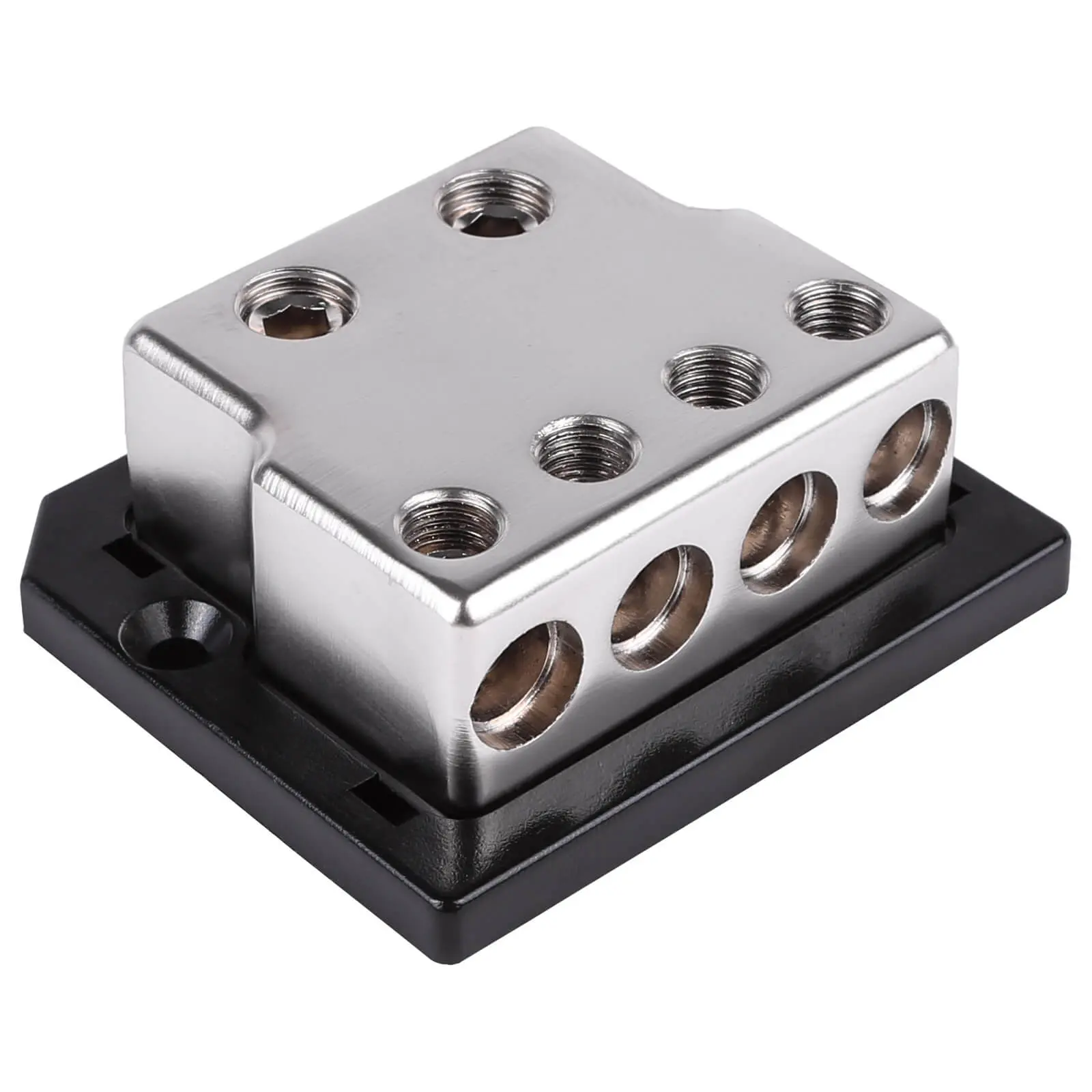 SK-DIST-BLK4 | Dual 1/0 Gauge to Quad 4 Gauge Power Distribution Block #1