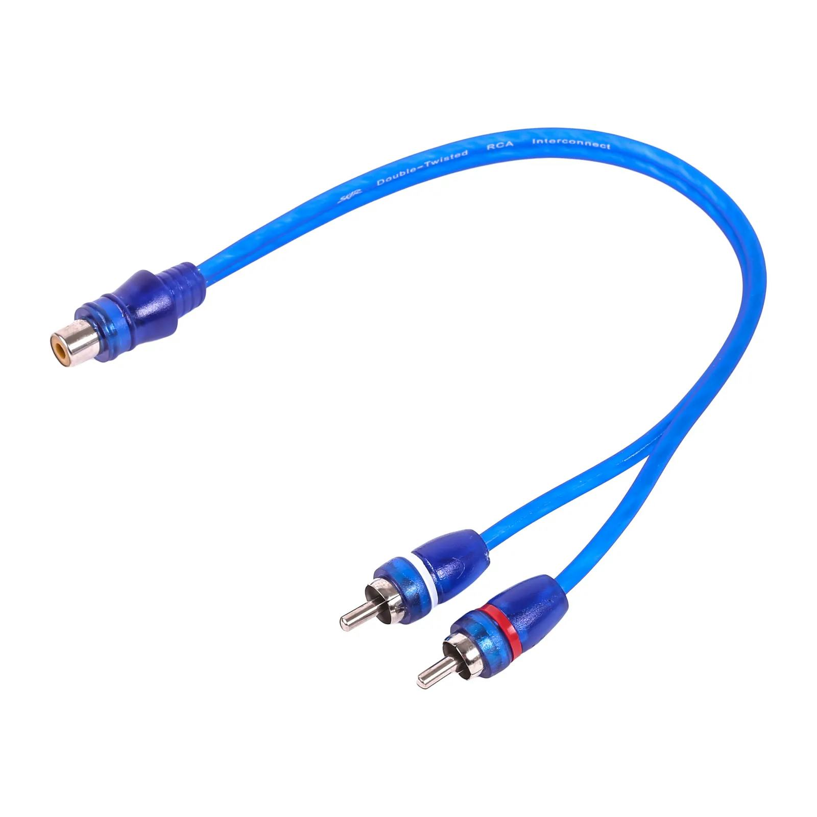 SKARRCA-1F2M | 1-Female to 2-Male RCA Y-Adapter (1 Ft) Cable #1