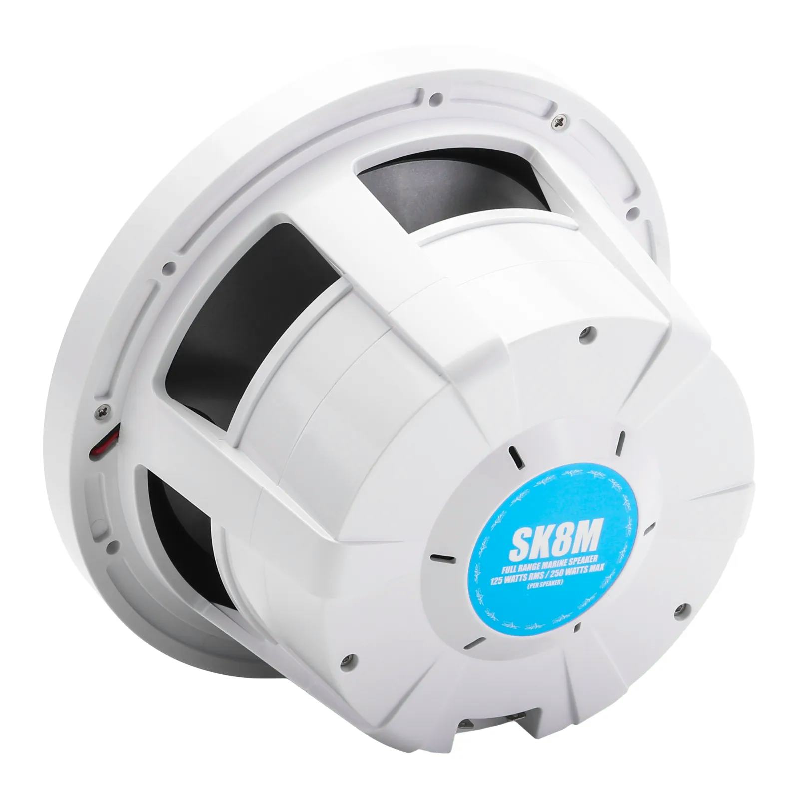 SK8M | Marine 8" Full Range 2-Way 500 Watt Speakers - White (Pair) #4