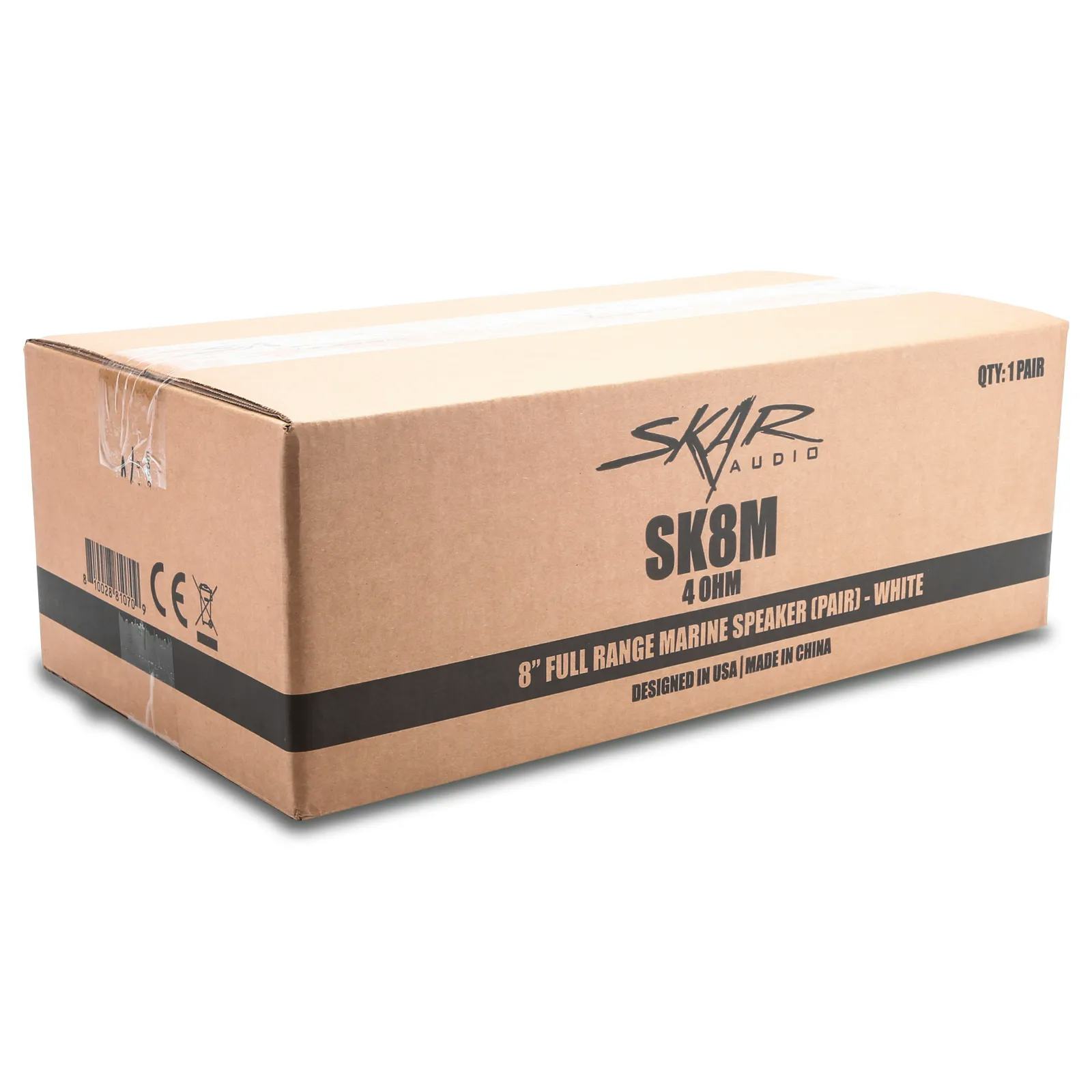 SK8M | Marine 8" Full Range 2-Way 500 Watt Speakers - White (Pair) #6