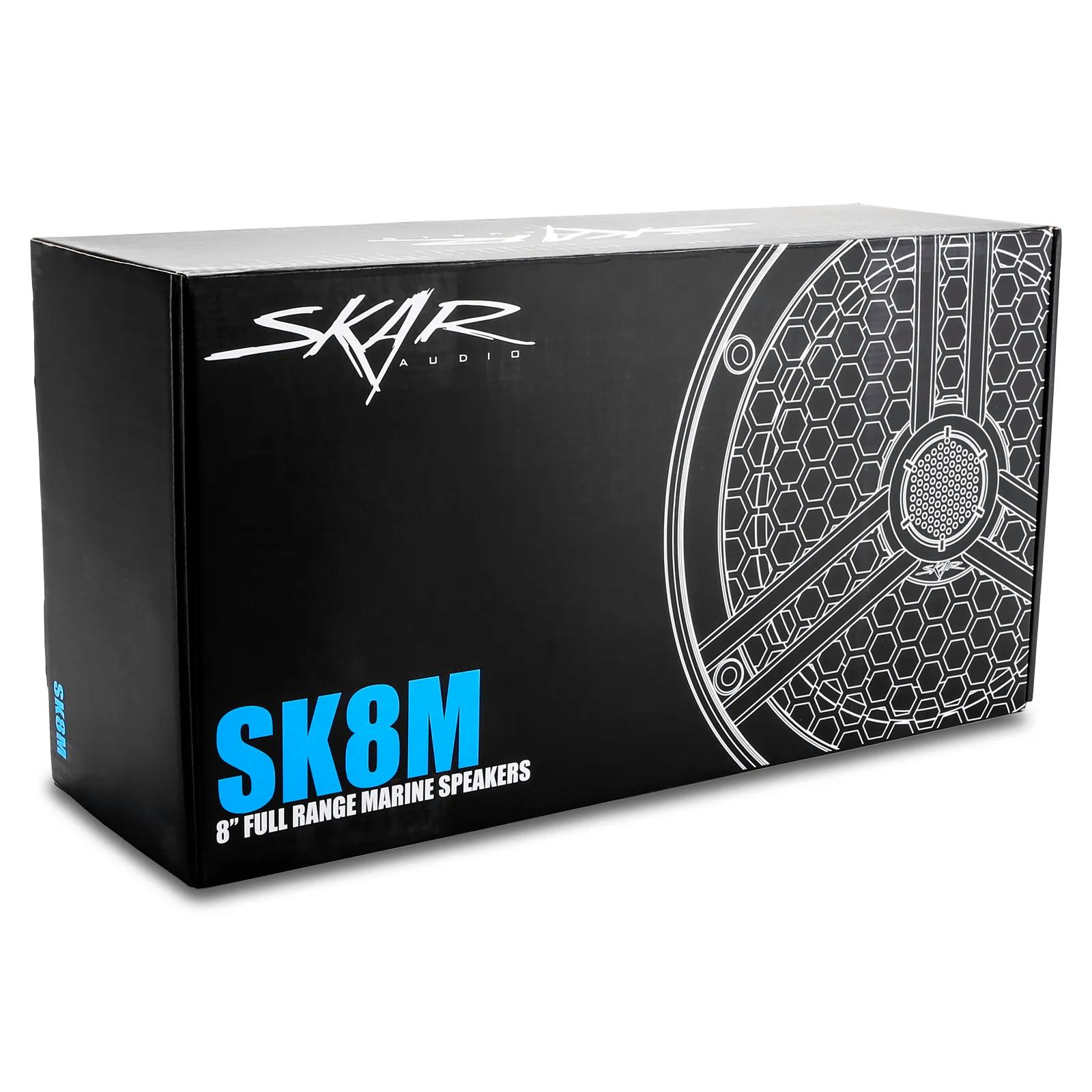 SK8M | Marine 8" Full Range 2-Way 500 Watt Speakers - White (Pair) #8