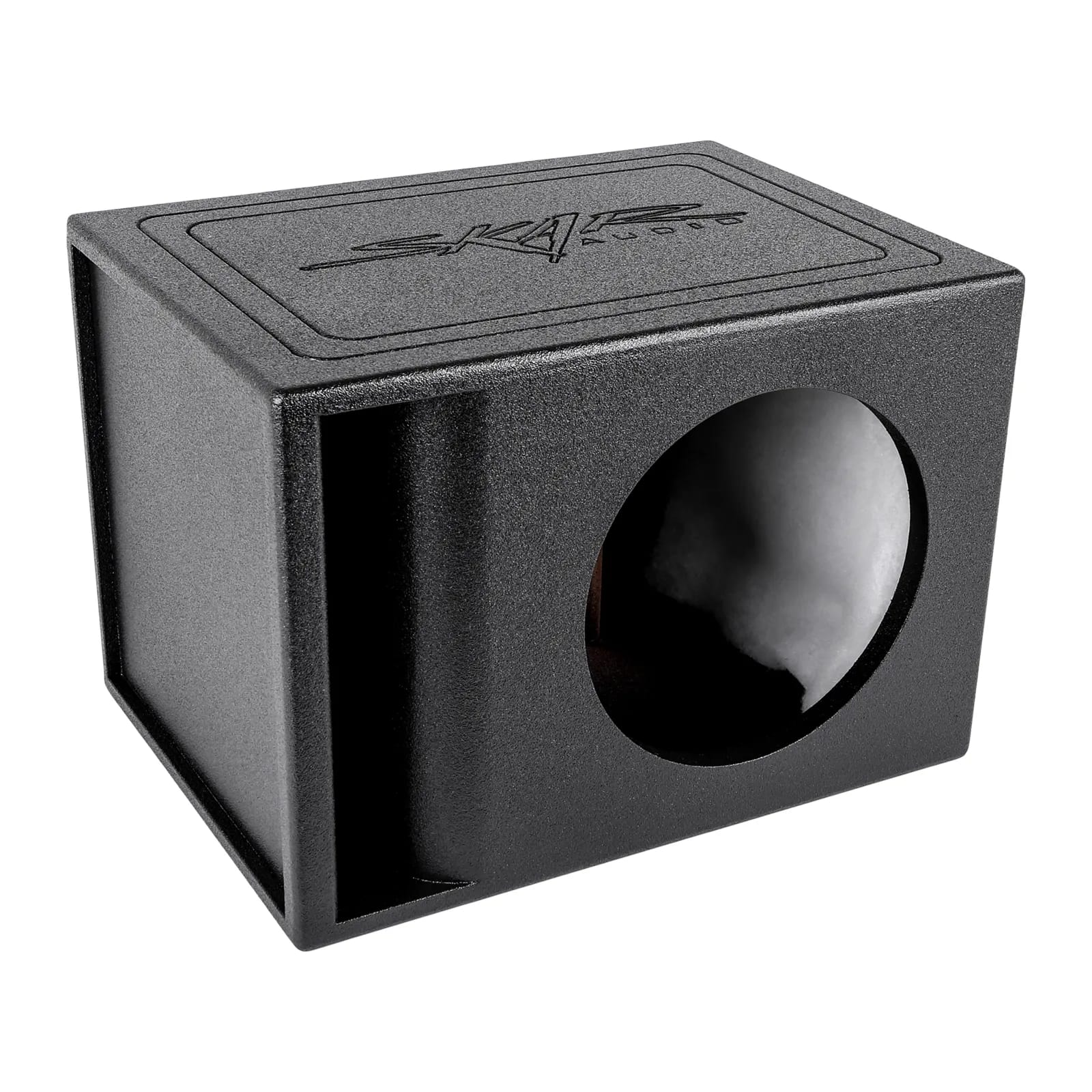 Skar Audio AR1X10V Single 10 Universal Fit Armor Coated Ported Subwoofer Box with Kerf Port