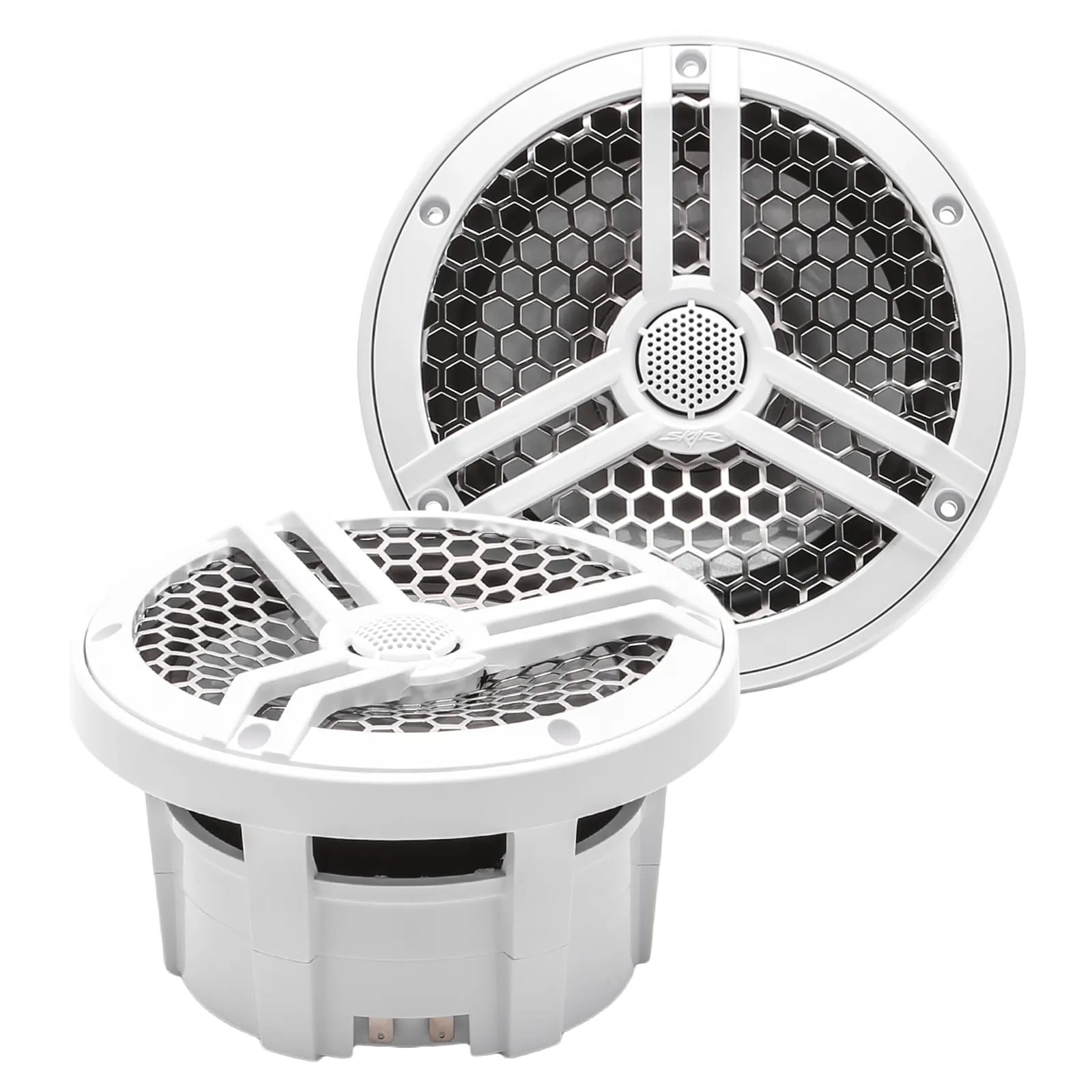 SK65M | Marine 6.5" Full Range 2-Way 320 Watt Speakers - White (Pair)