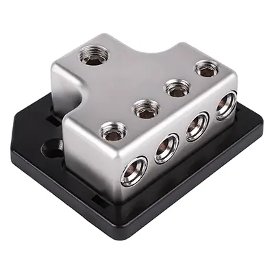 SK-DIST-BLK2 | Single 0/4 Gauge to Quad 4/8 Gauge Power Distribution Block