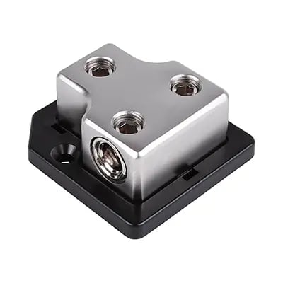 SK-DIST-BLK3 | Single 0/4 Gauge to Dual 0/4 Gauge Power Distribution Block