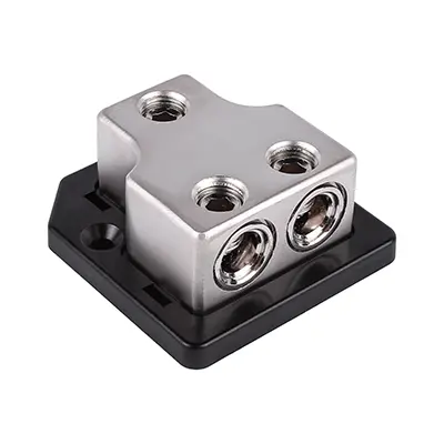 SK-DIST-BLK6 | Single 0/4 Gauge to Dual 0/4 Gauge Power Distribution Block