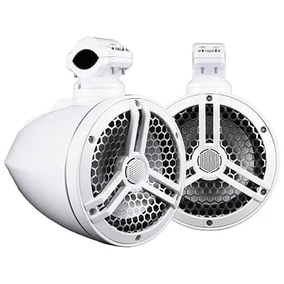 SK65M-TWR | Marine 6.5" Full Range 2-Way 320 Watt Tower Speakers - White (Pair)