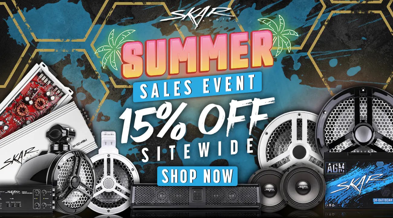 SkarAudio.com Desktop Homepage Banner
