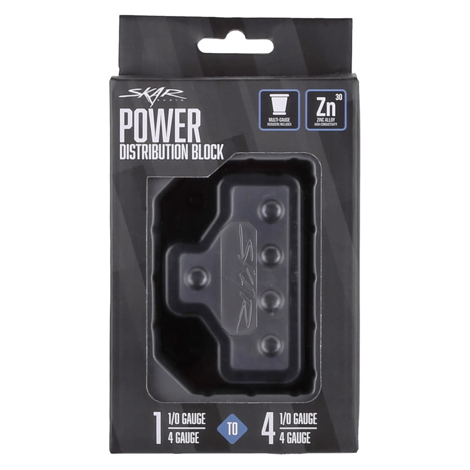 Featured Product Photo 8 for SK-DIST-BLK7 | Single 0/4 Gauge to Quad 0/4 Gauge Power Distribution Block
