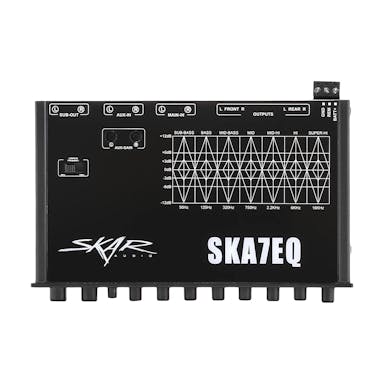 Featured Product Photo 1 for SKA7EQ | 7 Band 1/2 DIN Car Audio Pre-Amp Graphic Equalizer