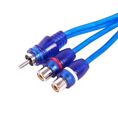 Featured Product Photo 1 for SKARRCA-1M2F | 1-Male to 2-Female RCA Y-Adapter (1 Ft) Cable